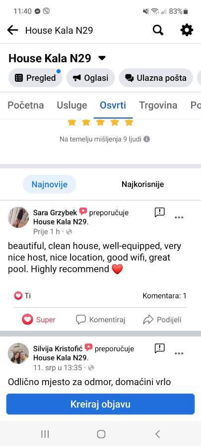 House Kala N29 Villa Jezera Dış mekan fotoğraf